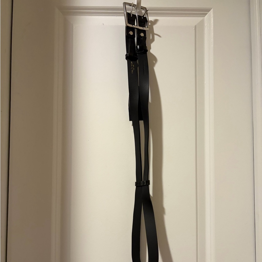 Rag & Bone Double Black Leather Belt